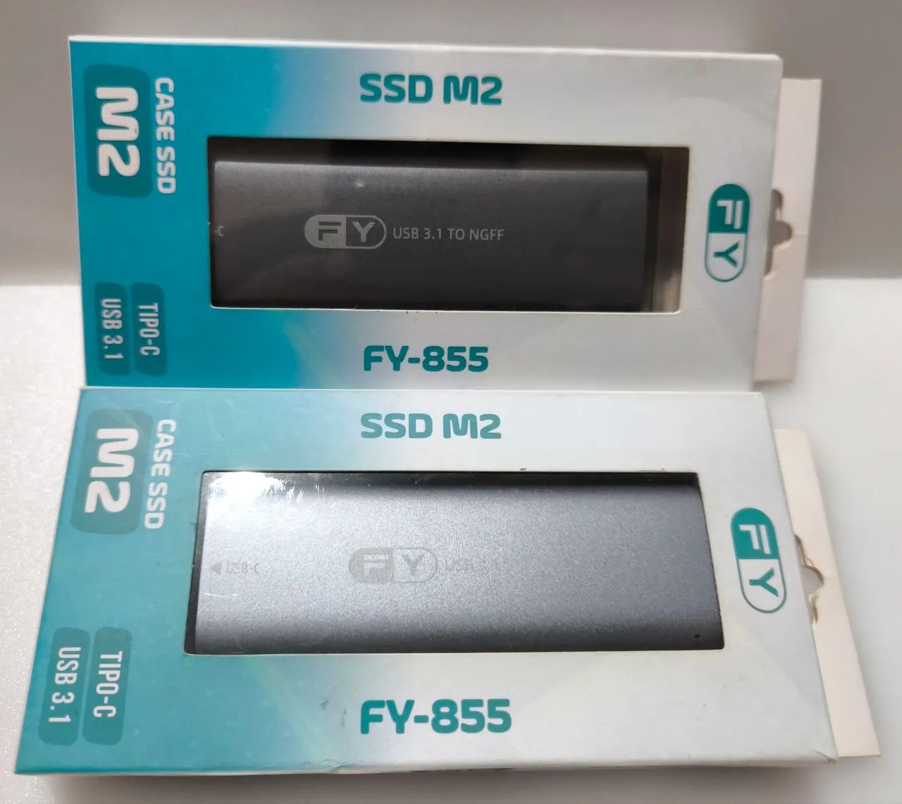 Case Adaptador SSD M.2 NGFF para USB 3.1 Tipo-C FY-855 