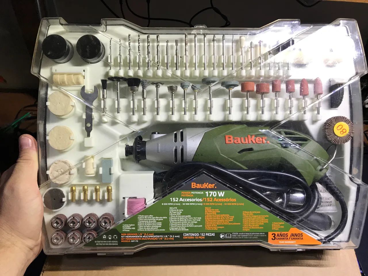 Micro retifica Bauker usada uma vez