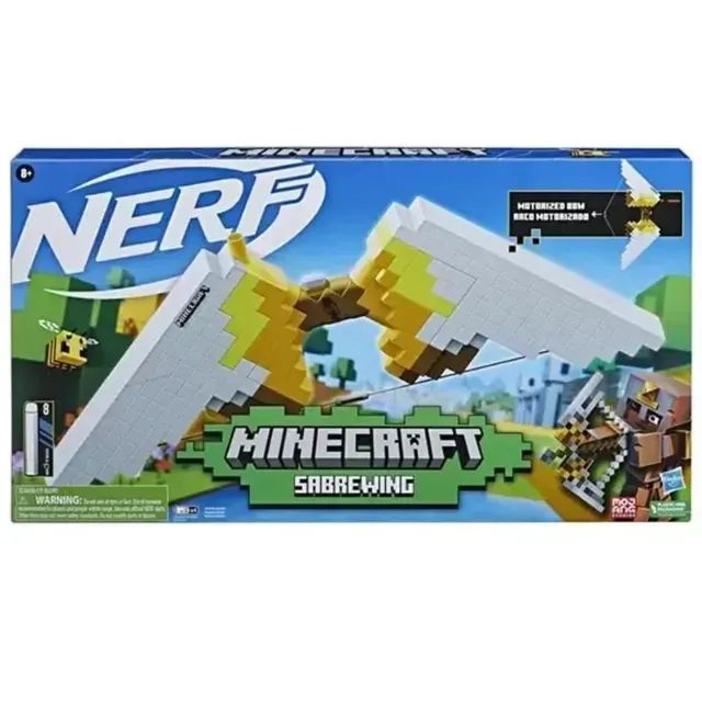 Nerf  Minecraft Sabrewing F4734 - Usado - Foto 3
