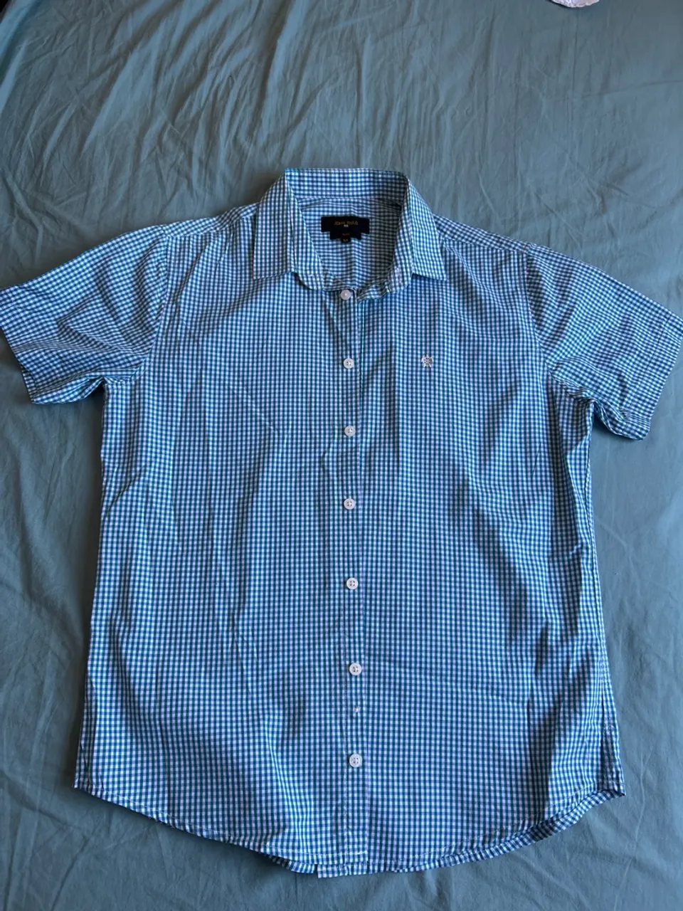 Camisa Xadrez Azul Masculina