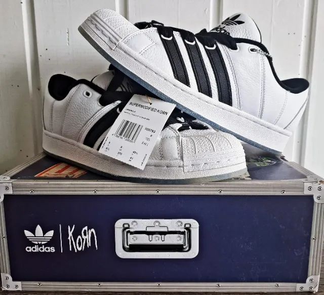 Tenis Adidas Superstar Supermodified Korn Collab tam 41 Raro Nu