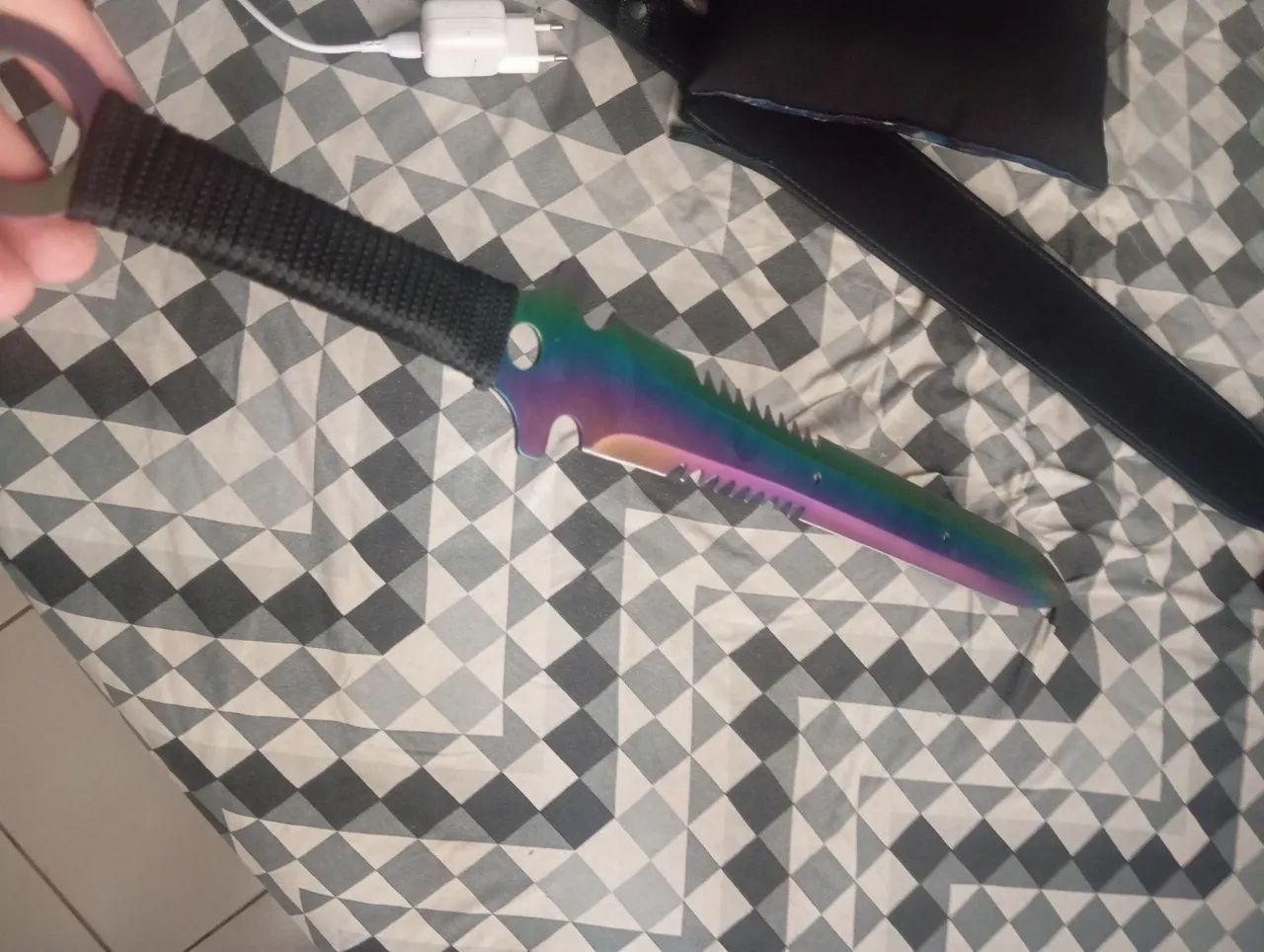 Espada de anime decoração bem afiada 