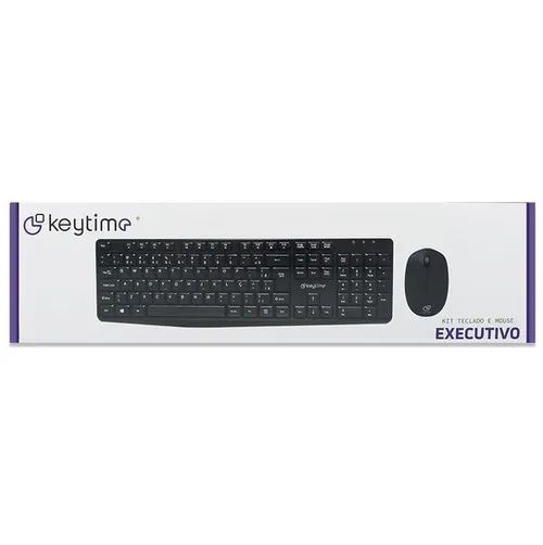 Kit Teclado e Mouse Sem Fio Keytime Executivo 2.4GHZ 10M 1.600DPI - WZetta - Foto 4