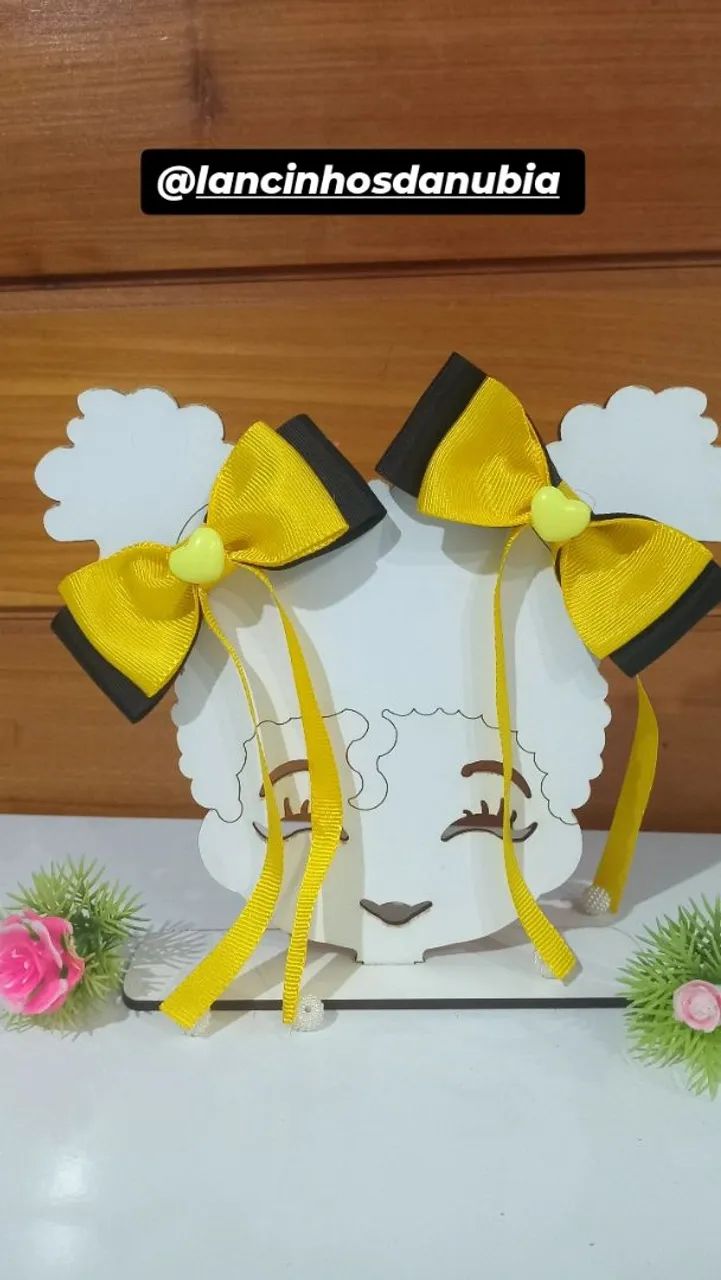 Par de Laços de Fita para Cabelo - Foto 2