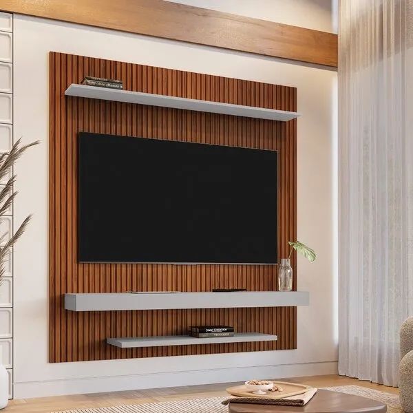 PAINEL LEME 1.50 RIPADO EM 3D - PARA TV ATÉ 60 POLEGADAS - BECHARA Temos loja fisica - Foto 4