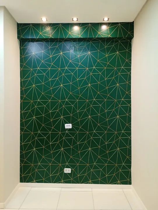 Papel de Parede Hexagonal Moderno - Foto 4