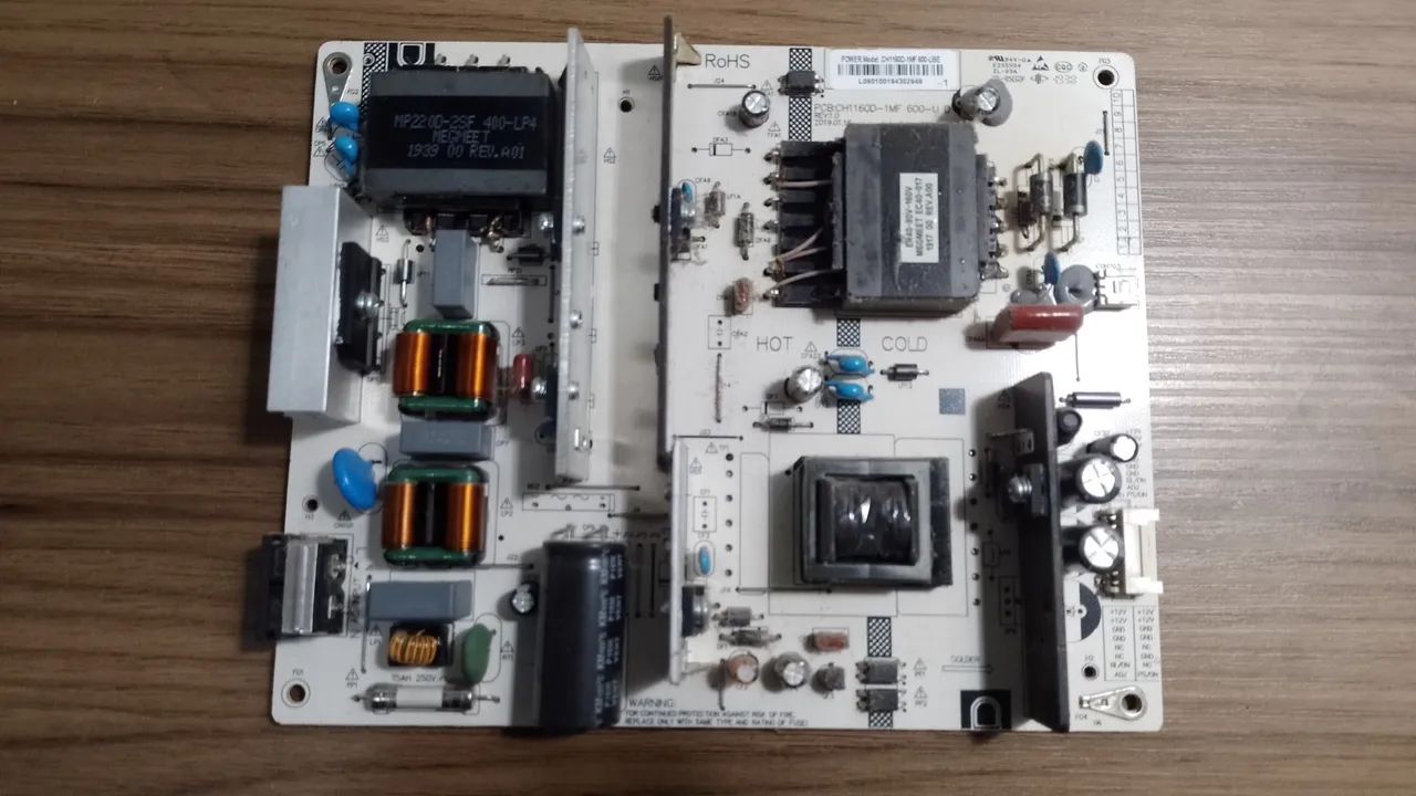 Placa Fonte para TV LED 400-LP4 MEGMEET- FONTE TV PHILCO 50