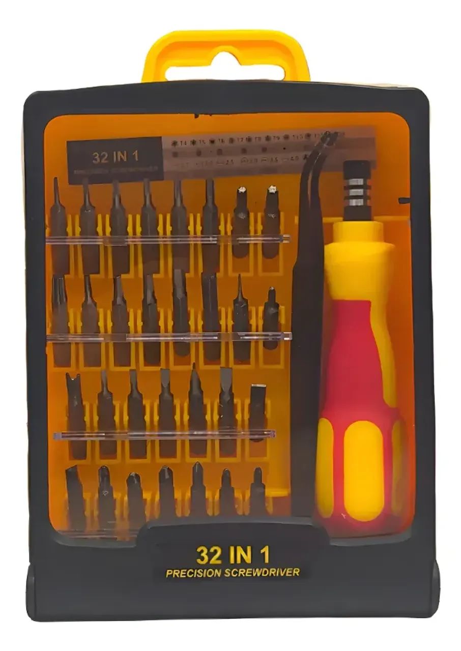 Precision Screwdriver Set Kit with 32 Pieces TE-6032A Yellow64352262741633120