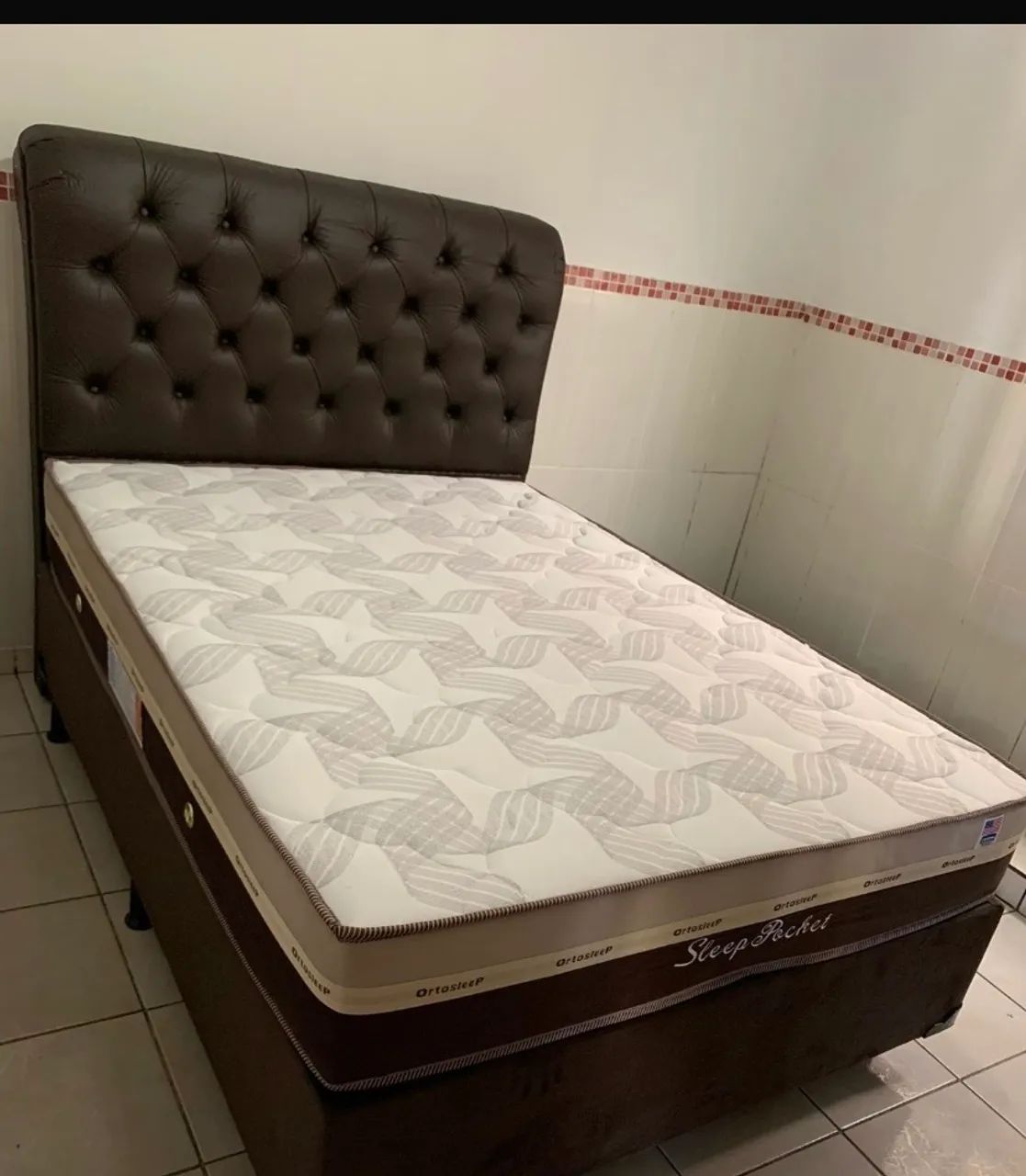 Cama Box Casal com Cabeceira - Sleep Pocket