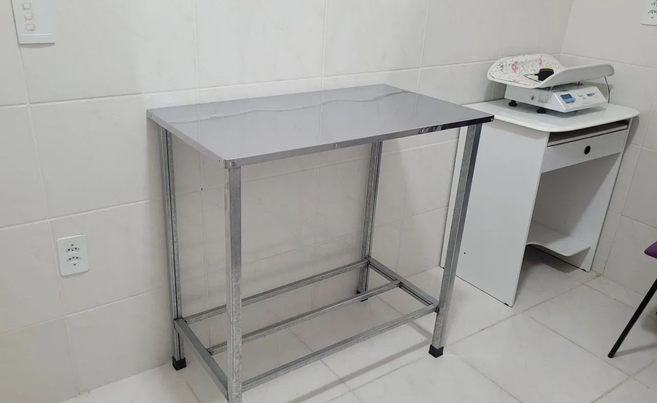 Kit 2 Mesas Aço Inox com Paneleiro - Promoção! - Foto 2