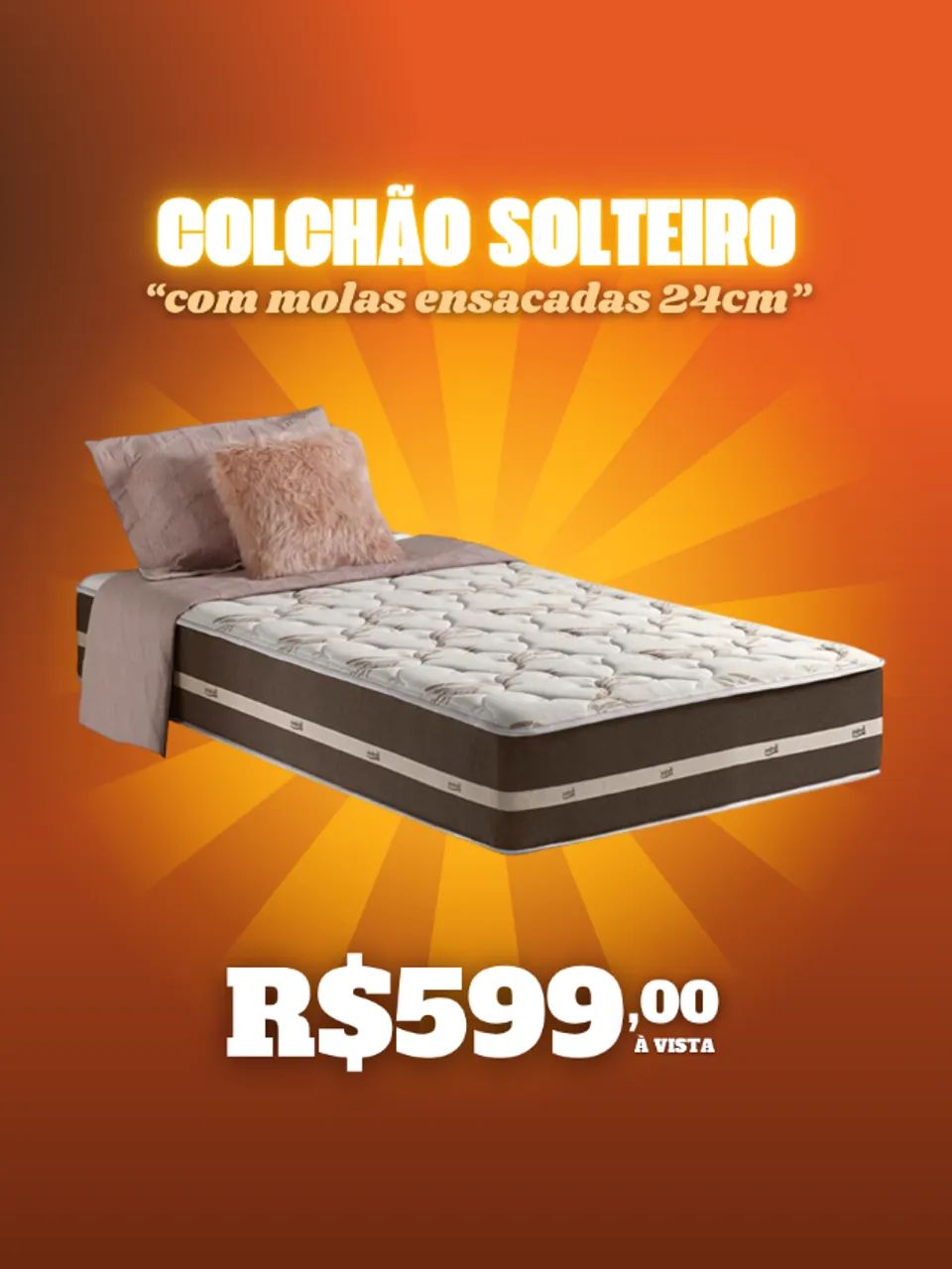 Colchão de Molas Ensacadas Acima de 24cm com Preço Lá em Baixo - Foto 2