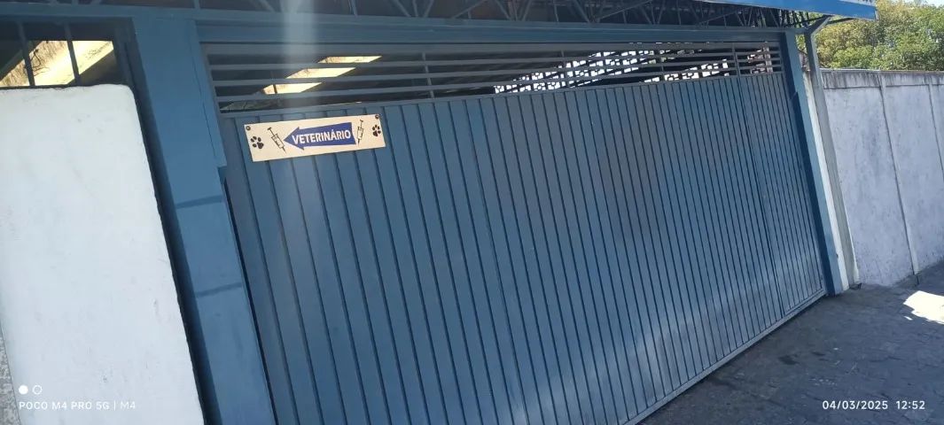 PORTÃO DE AÇO BASCULANTE (ENGRENAGENS EM CORRENTE) EM ÓTIMO ESTADO. - Foto 4
