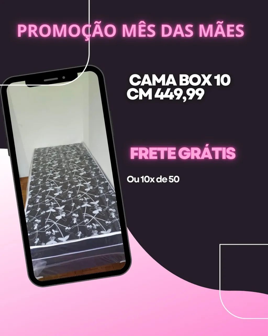 Promoção Cama Box SOLTEIRO 10 Cm 449,99