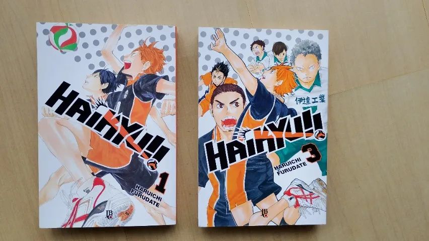 Mangás Haikyu!! volumes 1 e3