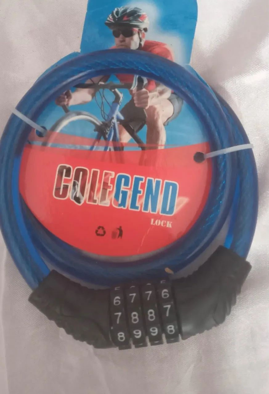 Cadeado de bicicleta Colegend com combinação, novo!