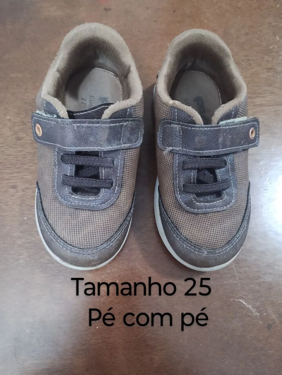 Tênis Infantil Pé com Pé Tamanho 25