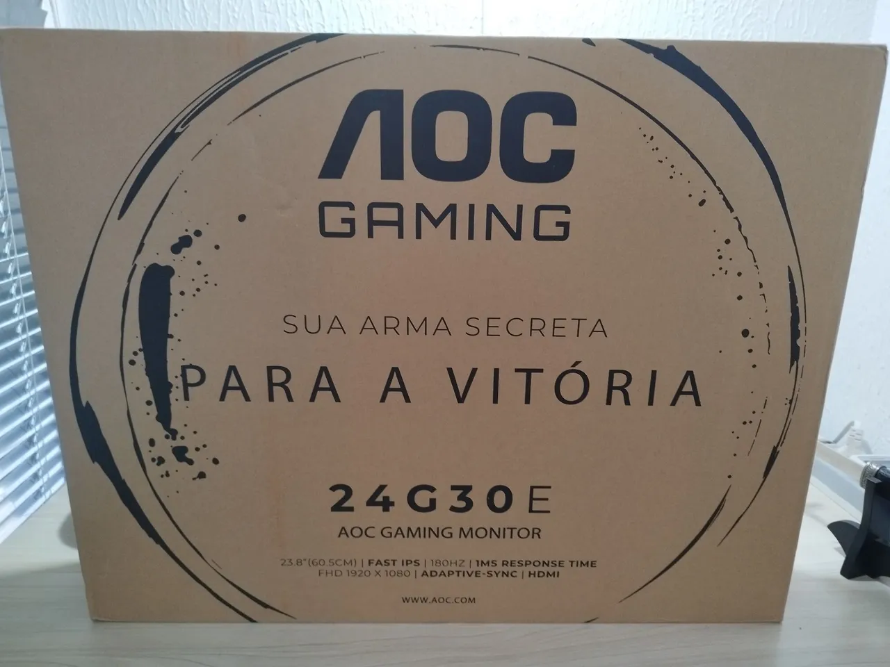 Monitor Gamer AOC 24G30E - 180Hz, 1ms, FHD