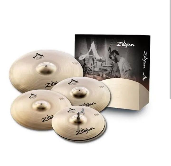ALUGO Caixar e  Kit de pratos Zildjian A Custom