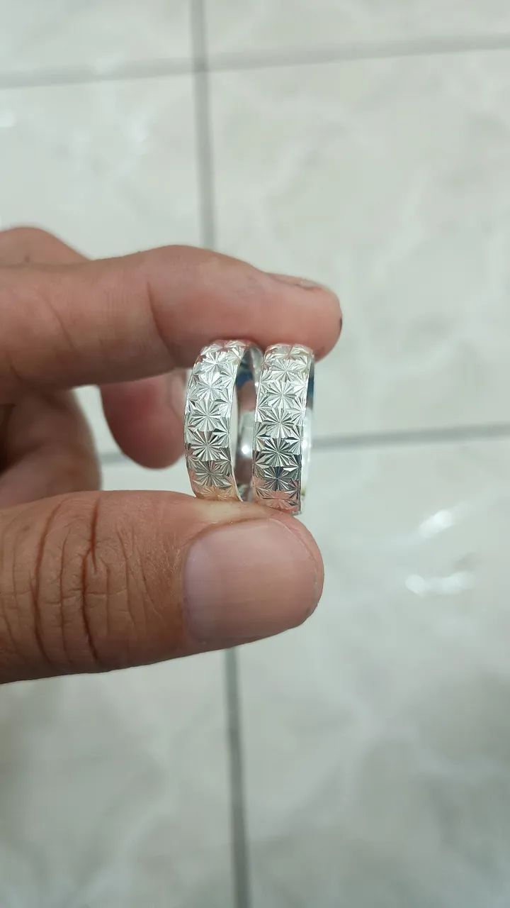 Par de Alianças de Prata vários modelos  - Foto 2