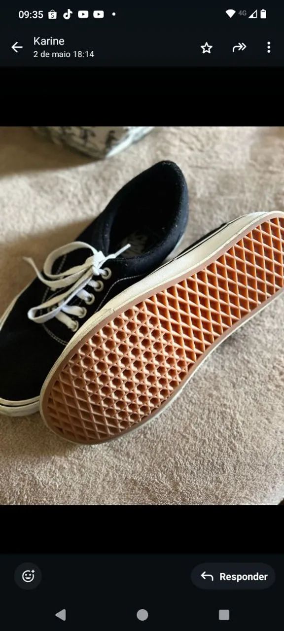Tênis Vans Preto, número 40.