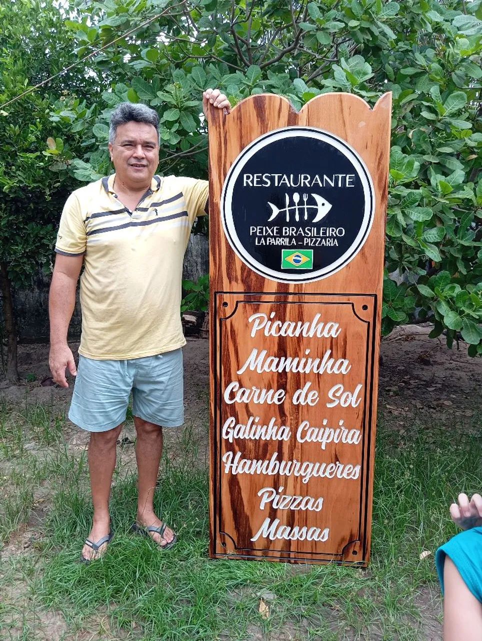 Placas entalhadas brasões de família tábuas de churrasco fachada e muito mais - Foto 3