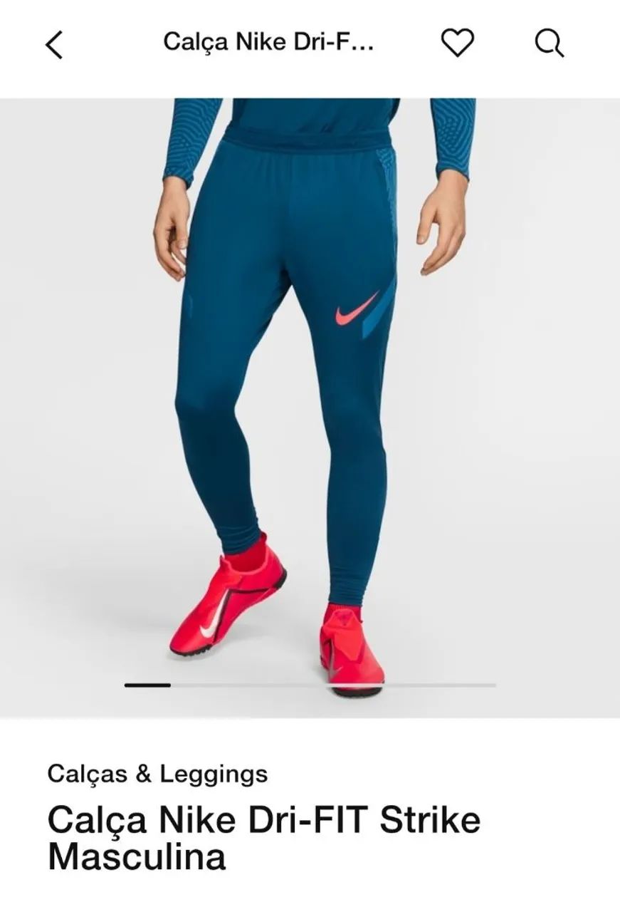 Conjunto Nike Dri-FIT Strike Masculina Azul (P) - Foto 3