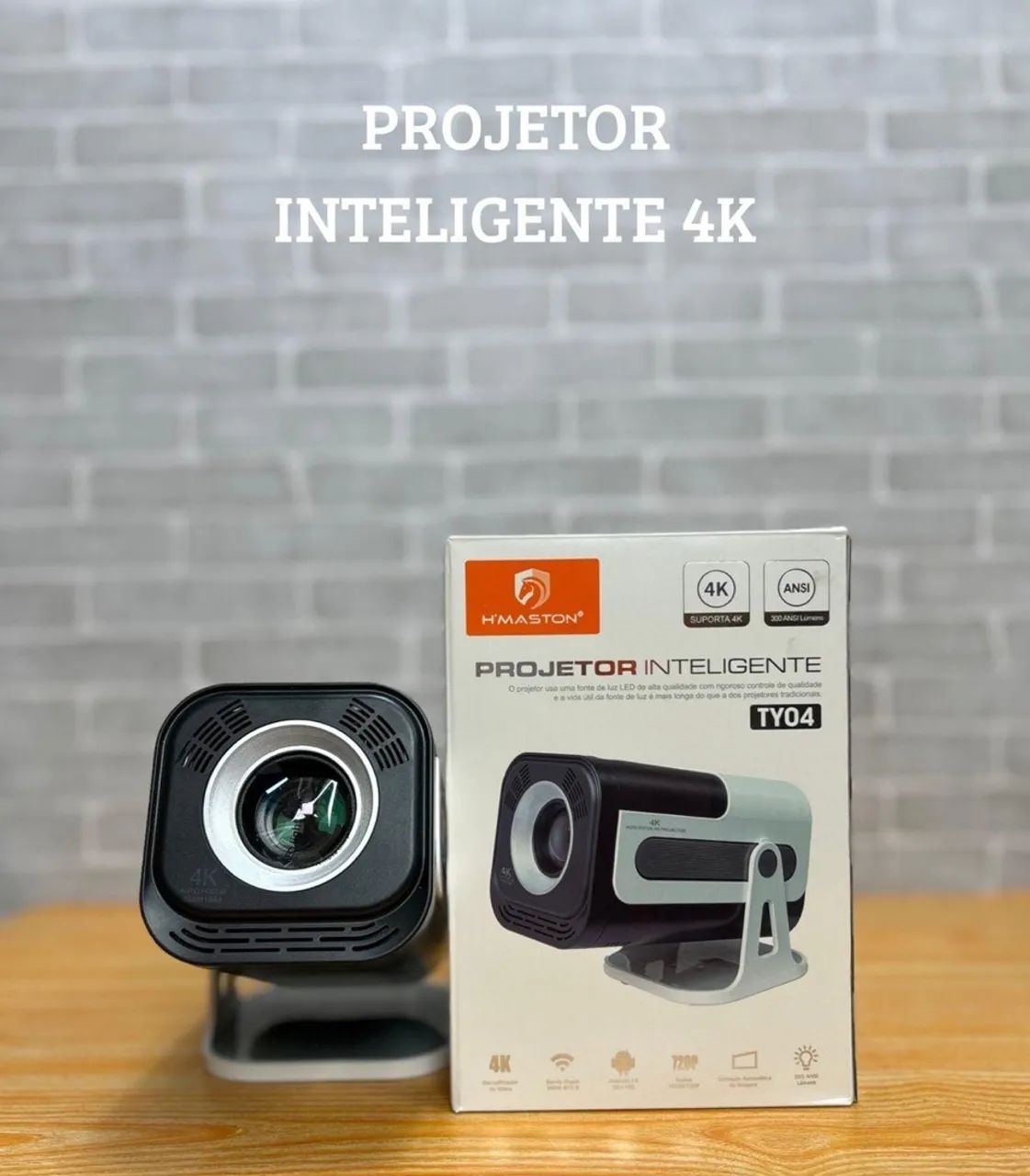 Projetor Inteligente 4K H'MASTON TY04