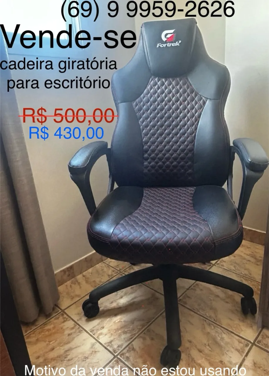 Cadeira gamer Escritório Fortrek