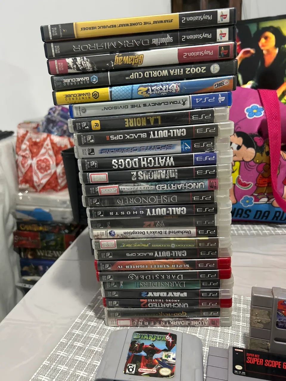 Lote of games ps2 ps3 ps4 gamecube DS 3DS R4 super Nintendo and mega drive Nintendo 64 64313239164673120