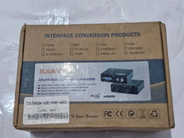 Adaptador Conversor VGA HDMI KANKO com Fonte - Foto 4