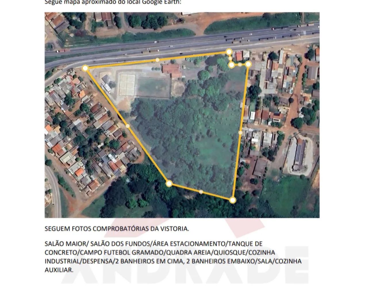 Área em excelente localização entre Cuiabá e Rondonopolis 