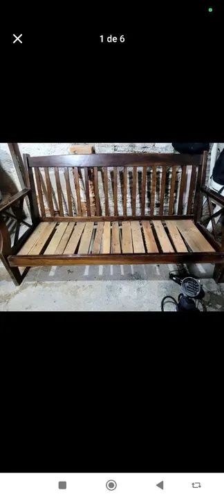 Banco de madeira estilo rústico - Foto 2
