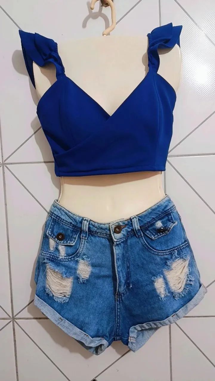Cropped + Short jeans num 38