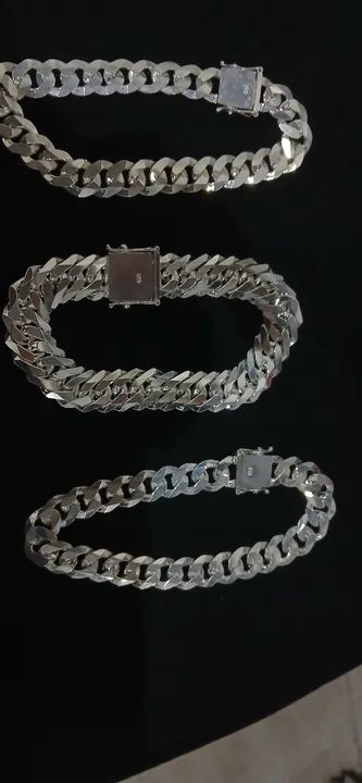 Pulseira de Prata 925 Elo Duplo - Foto 5