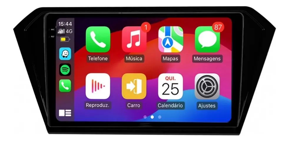 Central Multimidia Android 9 Pol. Carplay/A. Auto sem fio Gol/voyage ...
