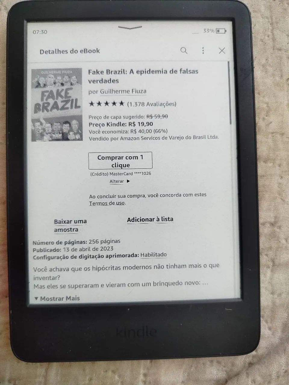Kindle - Leitor Digital de Livros - Foto 2