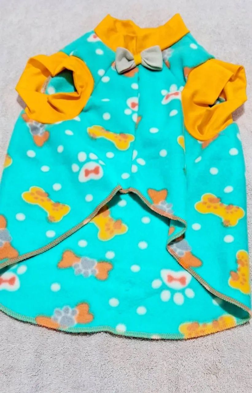 Roupa pet rosa com estampa fofa - Foto 5