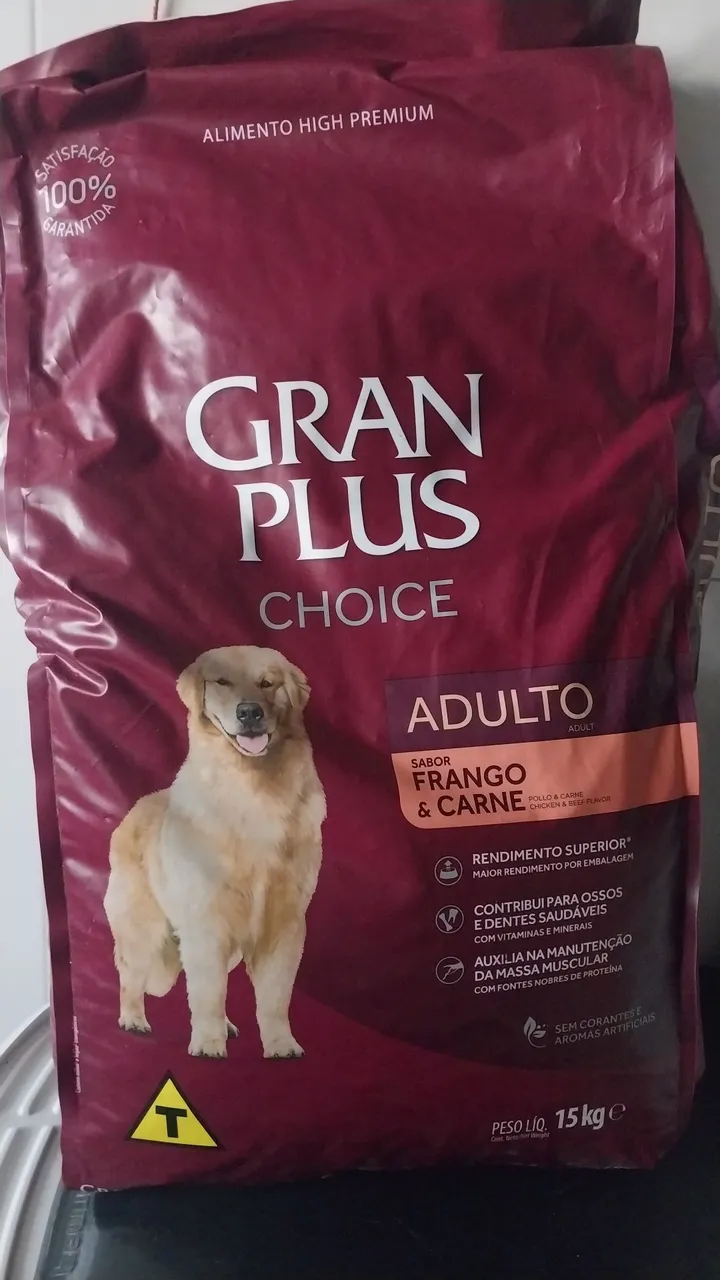 Ração Gran Plus 15kg 120 reais ((Entrego)))