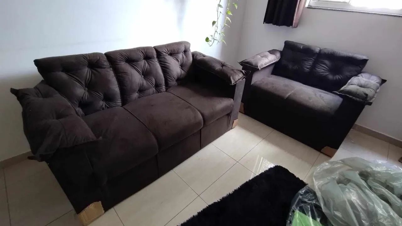 Sofá de 2 e 3 lugares pop R$730,00<br> - Foto 2