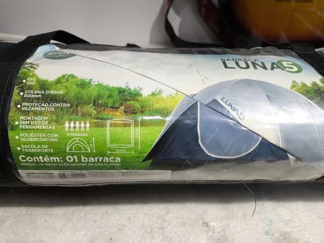 Barraca Camping Luna para 5 pessoas impermeável Azul - Mor - Foto 3