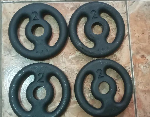 28 kg de anilhas - Foto 3