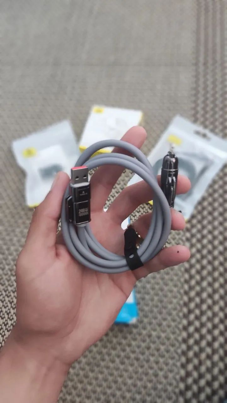 Cabo 4 em 1 Fast Charge 240W USB / Type-C / Lightning - NEXT IMPORTADOS - Foto 2