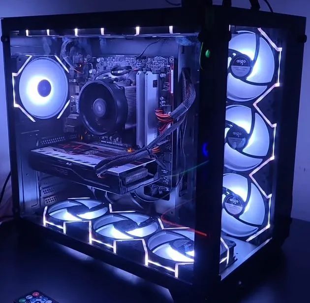 Kit 5 Fan Aigo AM12 PRO + controladora. @importech_084 - Foto 4