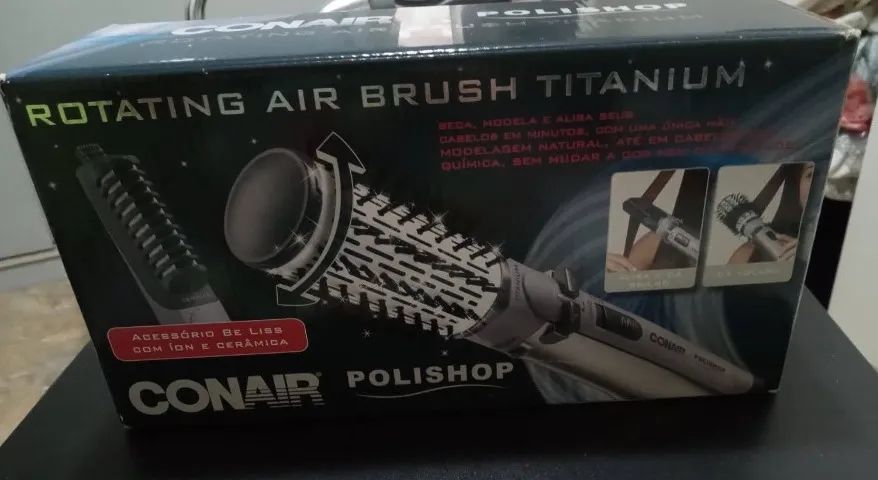  Escova Connair Air Brush Titanium  Nunca Usada