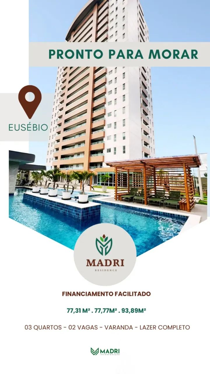 Condomínio Madri RESIDENCE (Centro de  Eusébio) Ceará - Foto 5