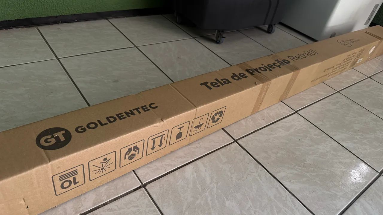 Tela de projetor retrátil  - Foto 3