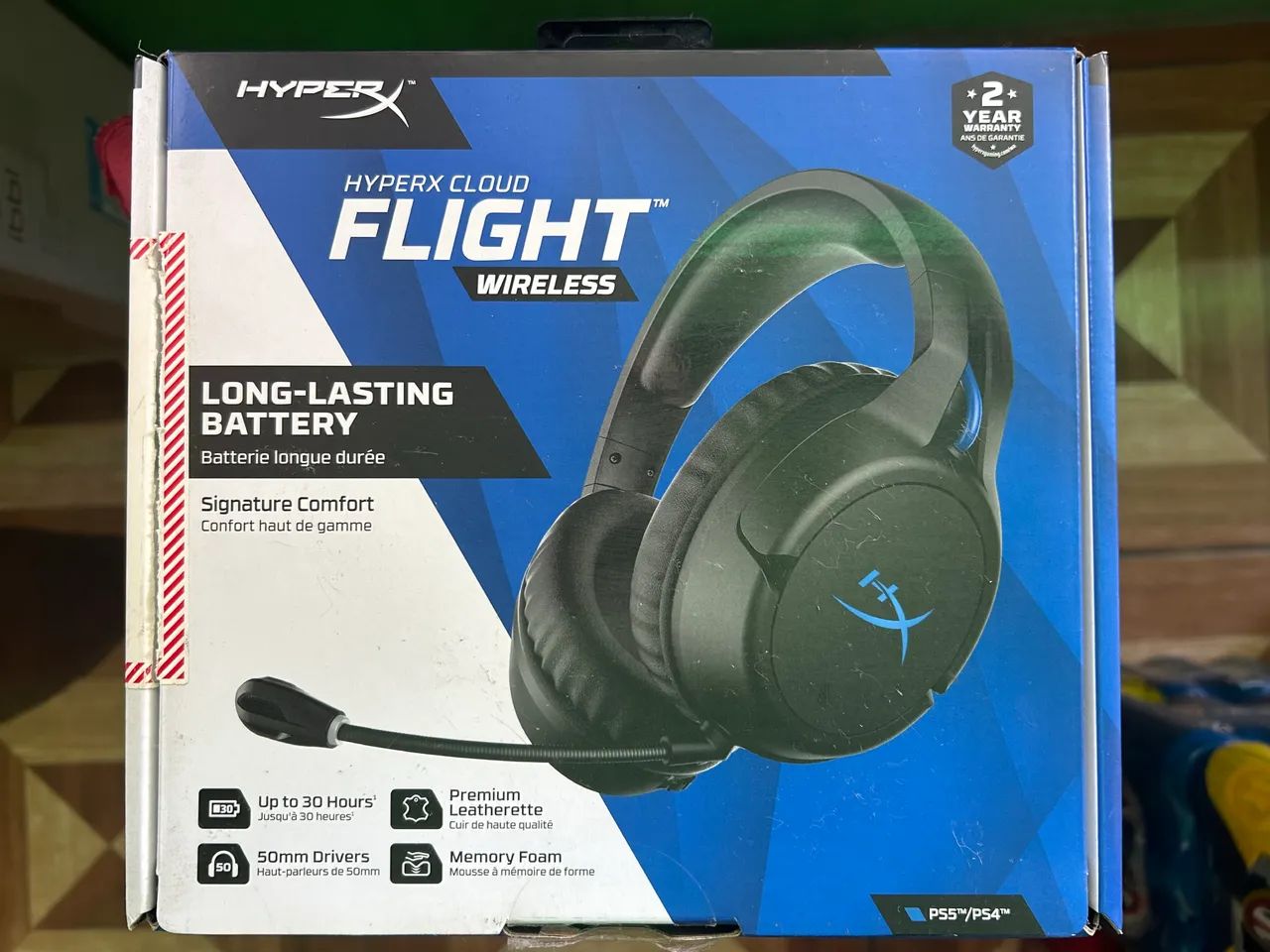 Headset HyperX Cloud Flight Sem Fio - Compatível com PS5/PS4 e PC - Foto 3