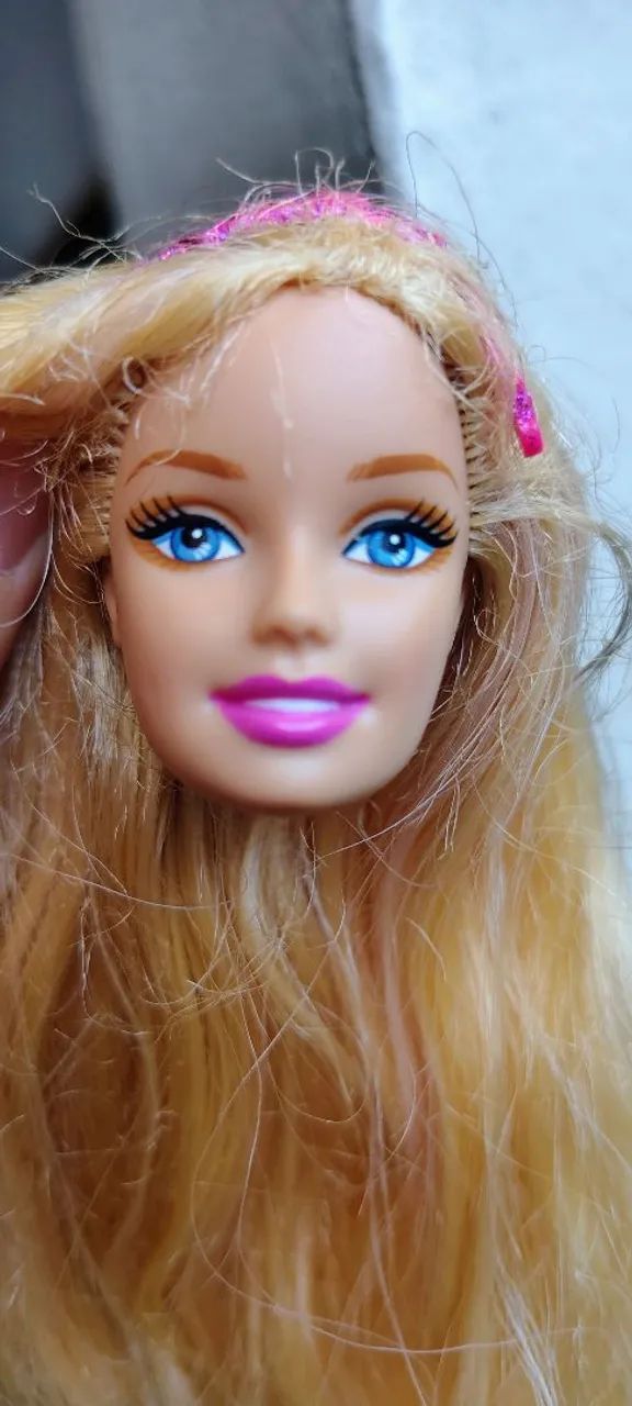 Boneca Barbie somente a cabeça 