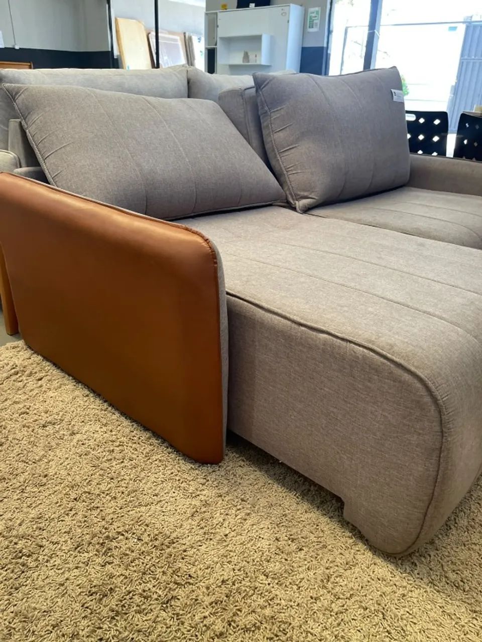 SOFÁ-CAMA RETRÁTIL E RECLINÁVEL JEQUITIBÁ 3 LUGARES - Foto 4