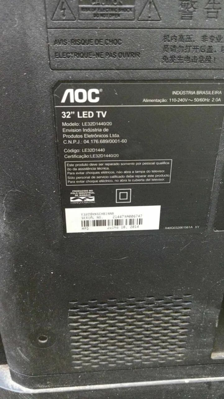 Tv 32 polegadas Roku HD 